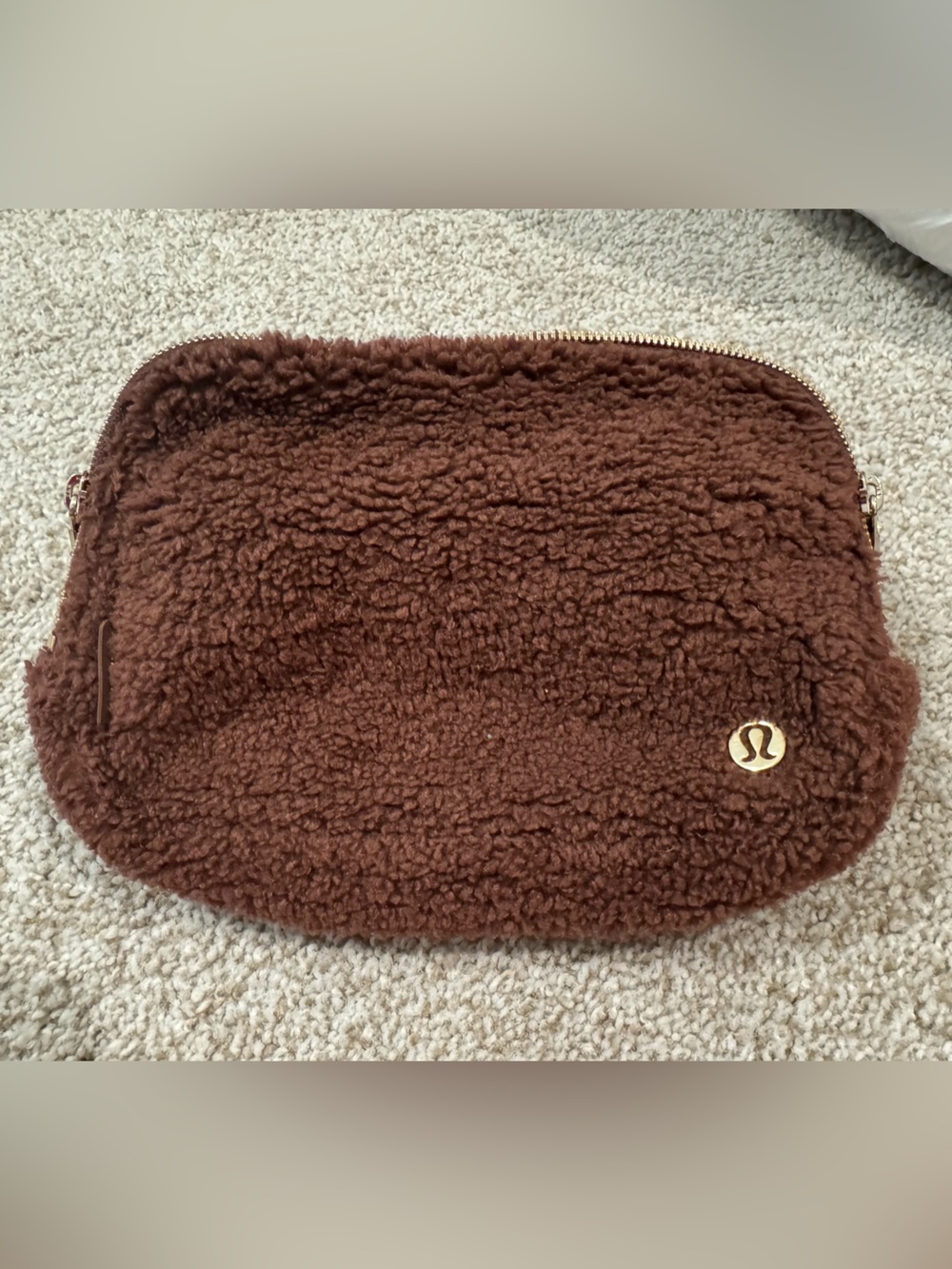 lululemon athletica Brown Sherpa Crossbody belt bag